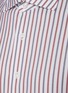  - ISAIA - Milano' Spread Collar Double Face Striped Cotton Shirt