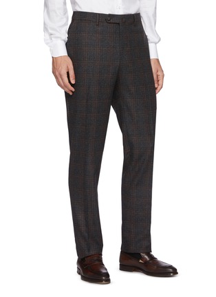Detail View - Click To Enlarge - ISAIA - 'Gregory' Check Notch Lapel Wool Cashmere blend Suit