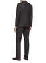 Back View - Click To Enlarge - ISAIA - 'Gregory' Check Notch Lapel Wool Cashmere blend Suit