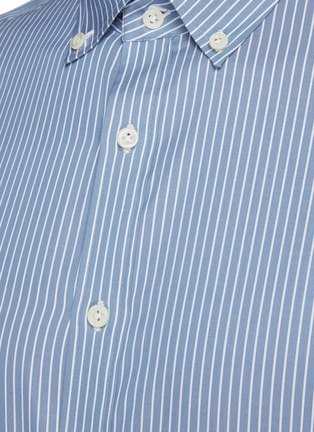 - ISAIA - Stripe Cotton Double Face Sports Shirt