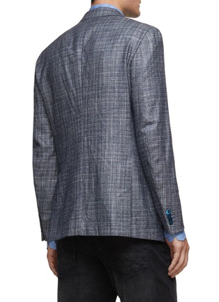 Back View - Click To Enlarge - ISAIA - Gregory' Single-breast Wool Silk Cashmere Blend Blazer