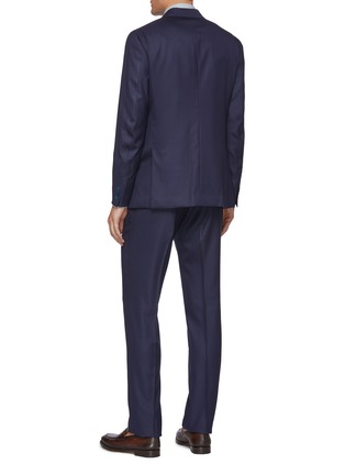 Back View - Click To Enlarge - ISAIA - 'Gregory' Notch Lapel Wool Silk Blend Suit