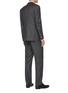 Back View - Click To Enlarge - ISAIA -  ''Gregory' Notch Lapel Wool Suit