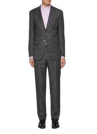 Main View - Click To Enlarge - ISAIA -  ''Gregory' Notch Lapel Wool Suit