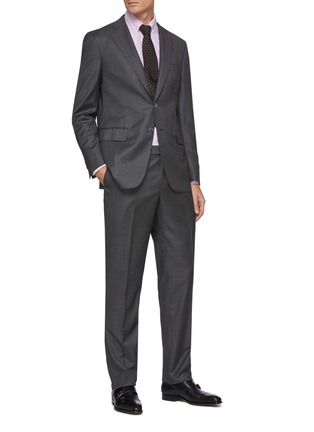 Figure View - Click To Enlarge - ISAIA -  ''Gregory' Notch Lapel Wool Suit