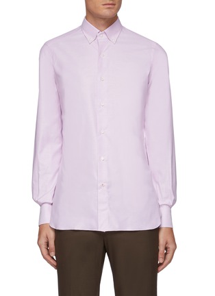 Main View - Click To Enlarge - ISAIA - Plain Cotton Oxford Shirt