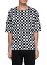 Main View - Click To Enlarge - SAINT LAURENT - Checkerboard Mid Sleeves T-shirt