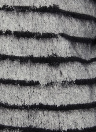  - SAINT LAURENT - Brushed Interrupted Stripe Sweater