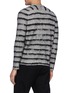 Back View - Click To Enlarge - SAINT LAURENT - Brushed Interrupted Stripe Sweater