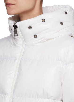 Detail View - Click To Enlarge - MONCLER - Laiche' Short Puffer Parka With Detachable Fur Trim