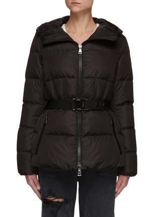 Main View - Click To Enlarge - MONCLER - CARDONCELLE' CLIP BUCKLE BELTED PUFFER JACKET