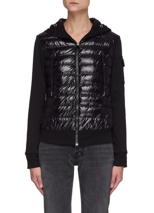 Main View - Click To Enlarge - MONCLER - Puffer Body Hooded Zip Up Jacket