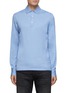Main View - Click To Enlarge - ISAIA - Long Sleeve Cotton Silk Blend Polo Shirt