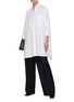 Figure View - Click To Enlarge - JIL SANDER - Sunday' Oversized Boxy Drop Shoulder Poplin Shirt Dress