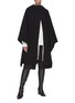Figure View - Click To Enlarge - JIL SANDER - Double Faced Hooded Cape