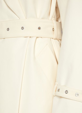  - JIL SANDER - Belted Double Breasted Cotton Trench Coat