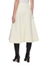Back View - Click To Enlarge - JIL SANDER - Knee Length Fluted Cotton Skirt