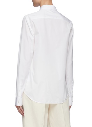 Back View - Click To Enlarge - JIL SANDER - Monday' Cotton Poplin Shirt