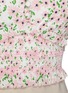  - ALICE & OLIVIA - 'Rianna' Floral Open Back Smocked Crop Top