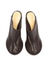 Detail View - Click To Enlarge - BOTTEGA VENETA - Stretch Leather Slip-on Heeled Mules
