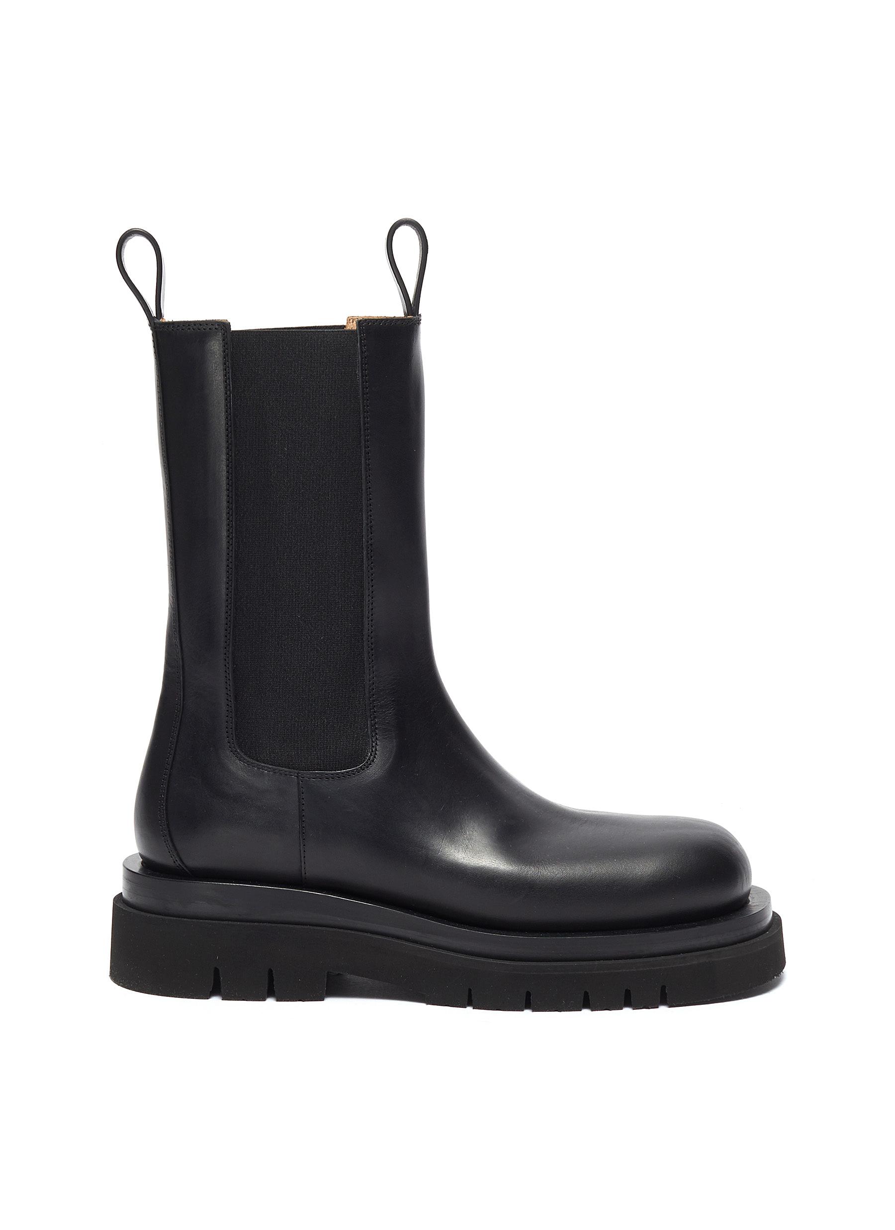BOTTEGA VENETA | Platform Sole Leather Chelsea Boots | Women Crawford