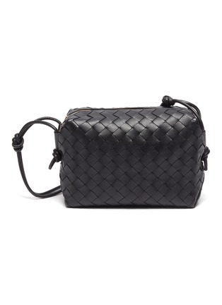 Main View - Click To Enlarge - BOTTEGA VENETA - Intrecciato Leather Square Crossbody Bag