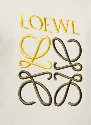  - LOEWE - Anagram Embroidered Cotton Fleece Sweatshirt