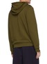 Back View - Click To Enlarge - LOEWE - Anagram Embroidered Cotton Fringe Drawstring Hoodie
