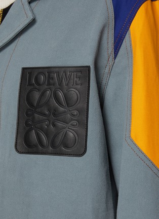  - LOEWE - Multi-Coloured Patchwork Cotton Drill Work Jacket