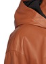  - LOEWE - Drawcord Waist Hooded Leather Hiking Jacket