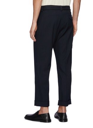 Back View - Click To Enlarge - LOEWE - Belted wool cargo pants