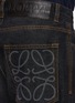  - LOEWE - Back Anagram Jacquard Mid Rise Denim Jeans
