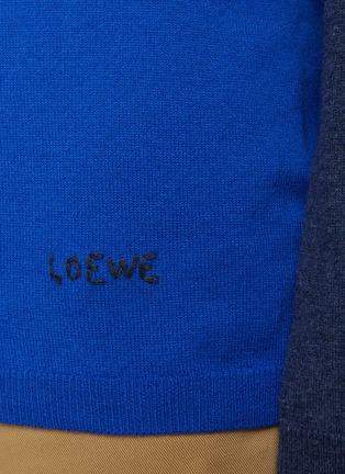  - LOEWE - Colourblock Drop Shoulder Wool Cashmere Blend Sweater