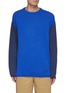 Main View - Click To Enlarge - LOEWE - Colourblock Drop Shoulder Wool Cashmere Blend Sweater