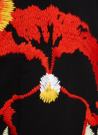  - LOEWE - Embroidered pansies fleece sweatshirt