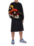 Figure View - Click To Enlarge - LOEWE - Embroidered pansies fleece sweatshirt