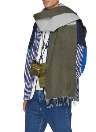 Figure View - Click To Enlarge - LOEWE - Window' Anagram Wool Scarf