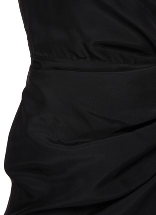  - GAUGE81 - Kawa' Cut Out Detail Silk Mini Wrap Skirt