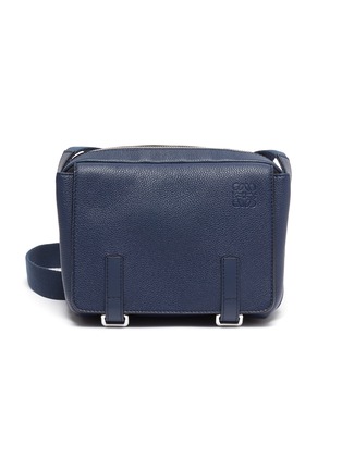 Main View - Click To Enlarge - LOEWE - Top flap leather military messenger bag