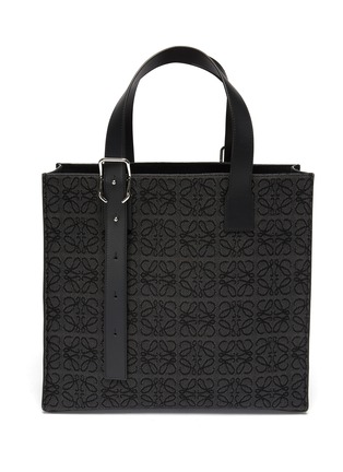 Main View - Click To Enlarge - LOEWE - Buckle Strap Detail Anagram Jacquard Tote