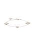 Main View - Click To Enlarge - ROBERTO COIN - Princess Flower' Diamond Ruby 18K White Gold Bracelet