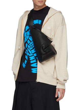 Figure View - Click To Enlarge - LOEWE - ANTON SLING' FOLD OVER LEATHER BUMBAG