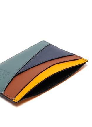 Detail View - Click To Enlarge - LOEWE - Puzzle' Anagram Embossed Leather Cardholder
