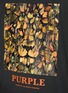  - PURPLE BRAND - Leaf Illusion Graphic Print Cotton T-shirt