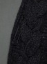  - YOKE - Cable Knit Open Front Wool Alpaca Blend Cardigan
