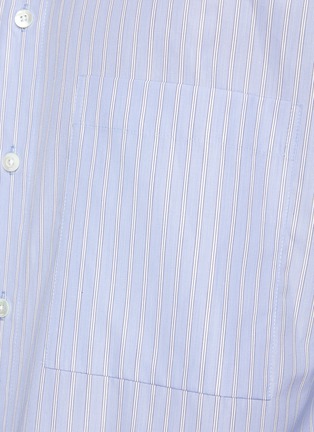  - YOKE - Side Slit Thomas Mason Striped Cotton Shirt