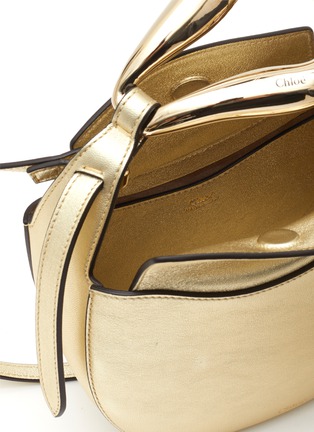Detail View - Click To Enlarge - CHLOÉ - Kiss' Sculptural Top Handle Lambskin Leather Small Crossbody Bag