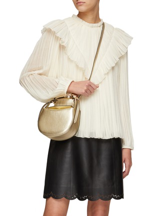 Figure View - Click To Enlarge - CHLOÉ - Kiss' Sculptural Top Handle Lambskin Leather Small Crossbody Bag