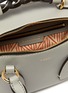 Detail View - Click To Enlarge - CHLOÉ - 'Daria' braided handle grain leather small shoulder bag