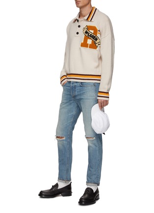 Figure View - Click To Enlarge - RHUDE - MCLAREN' CHENILE PATCH POLO TOP